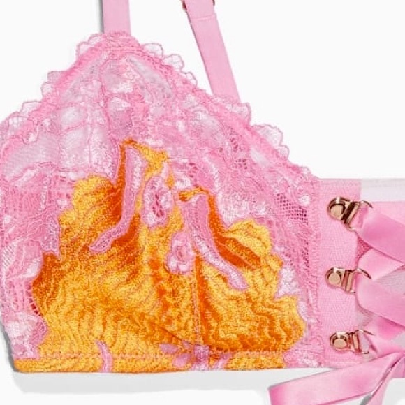 SavageXFenty Phresh Bloom Lace Bralette Sz. XL NWT - Picture 4 of 11